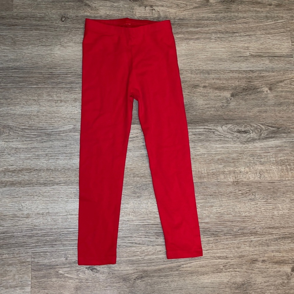 Red leggings Childrens Place 5T NWT